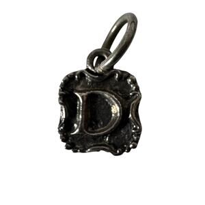 Waxing Poetic Charm 925 Sterling Silver Initial D For Bracelet Or Necklace Boho